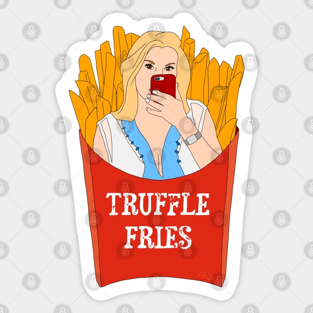 Truffle Fries Sticker by thecompassrose